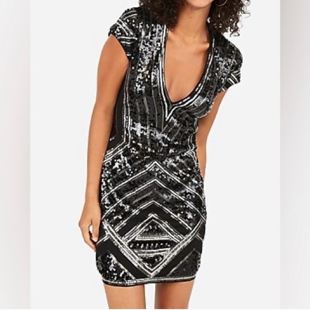 Express Sequin Mini Dress (NWT)